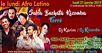 visuel Un Lundi Afro Latino du 21 janvier 2019